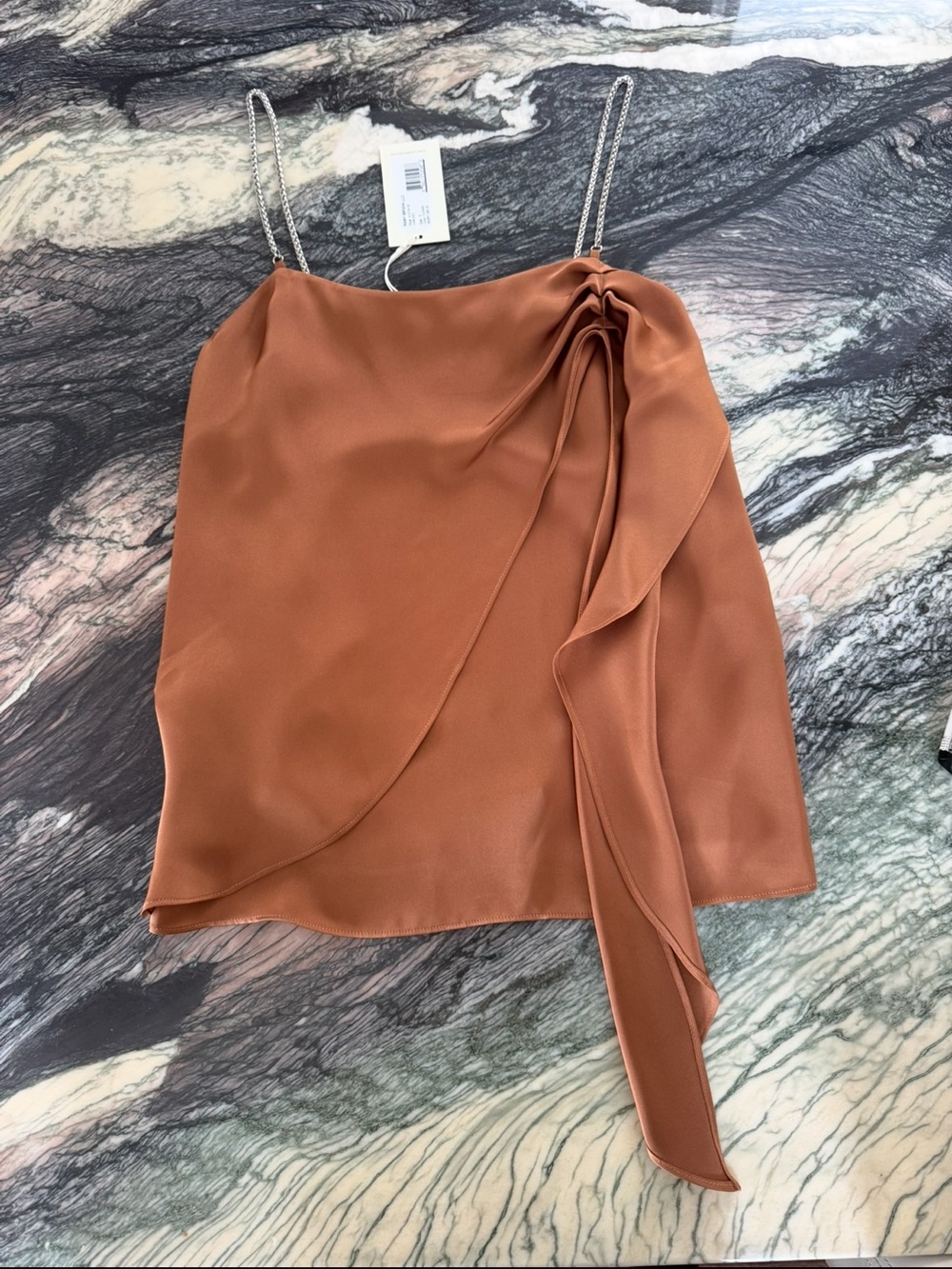 Ramy Brook Tan Embroidered Pleated Mini Skirt and Cami sold as a set - Picture 8 of 10